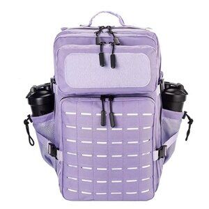 45L Tactical Backpack Molle Bag Lavender Water-Resistant Heavy-Duty Nylon Large